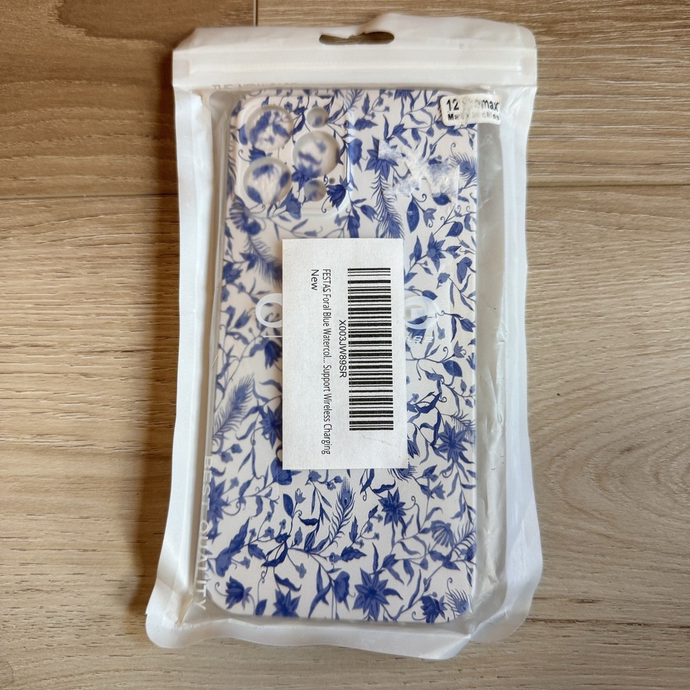 Case Brand Blue and White Flowers iPhone Promax Phone Case New